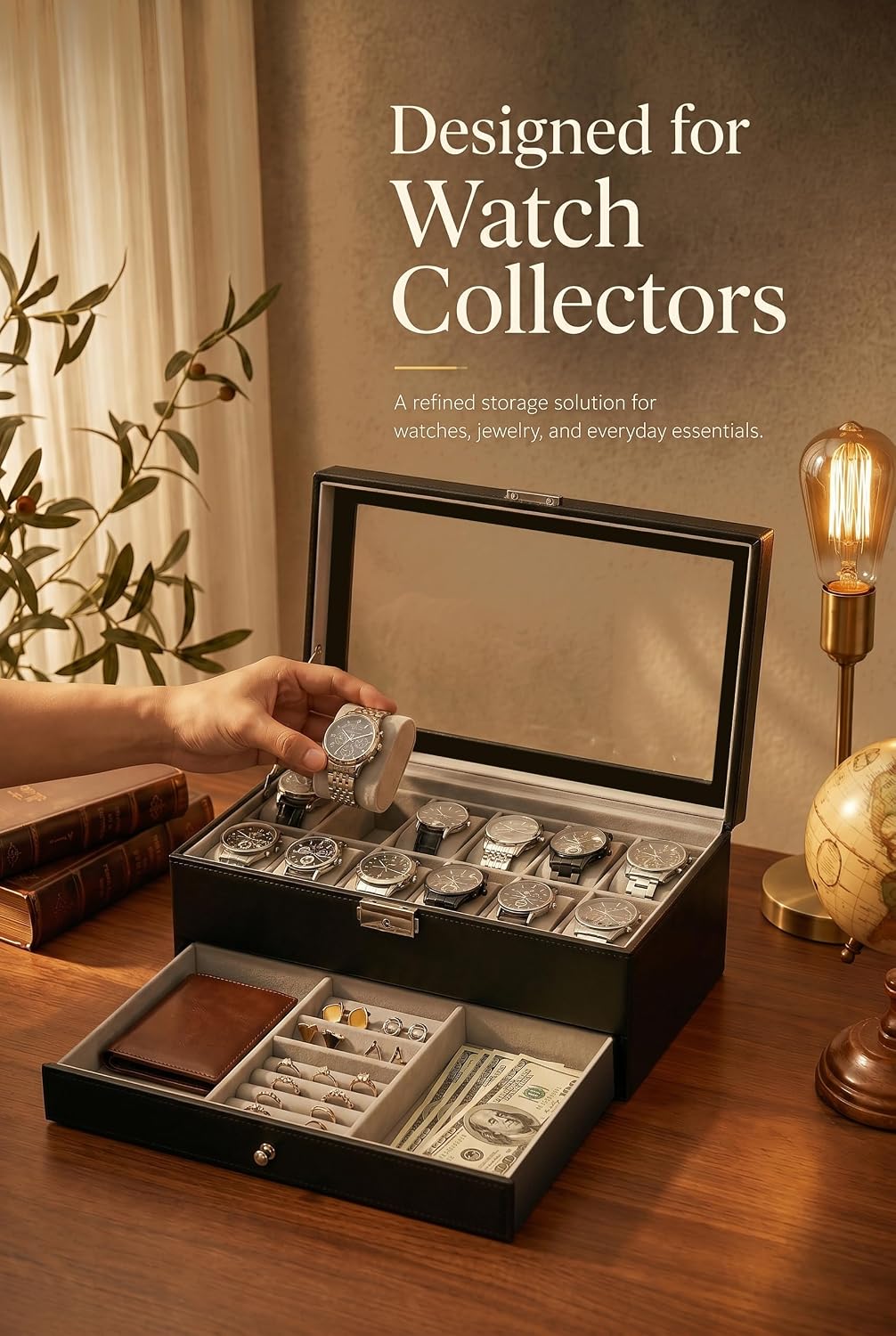 Watch Box Organizer for Men Gi - Jewelry Watches & Accessories review and price