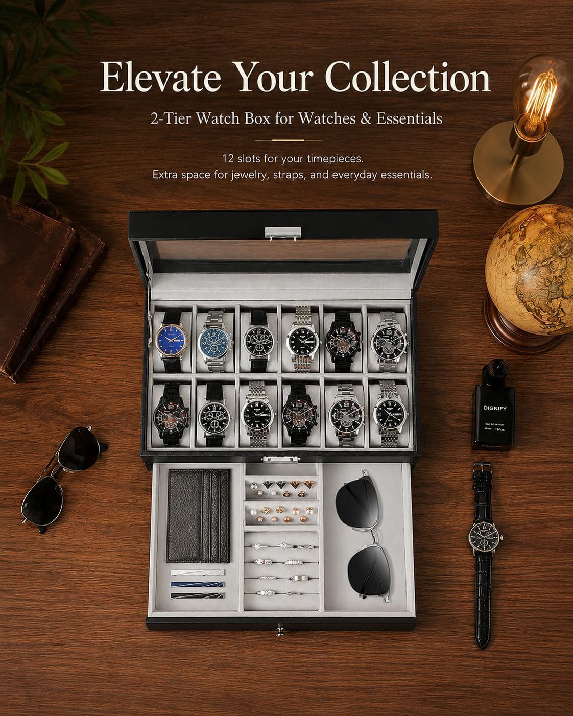 Watch Box Organizer for Men Gi - Jewelry Watches & Accessories review and price