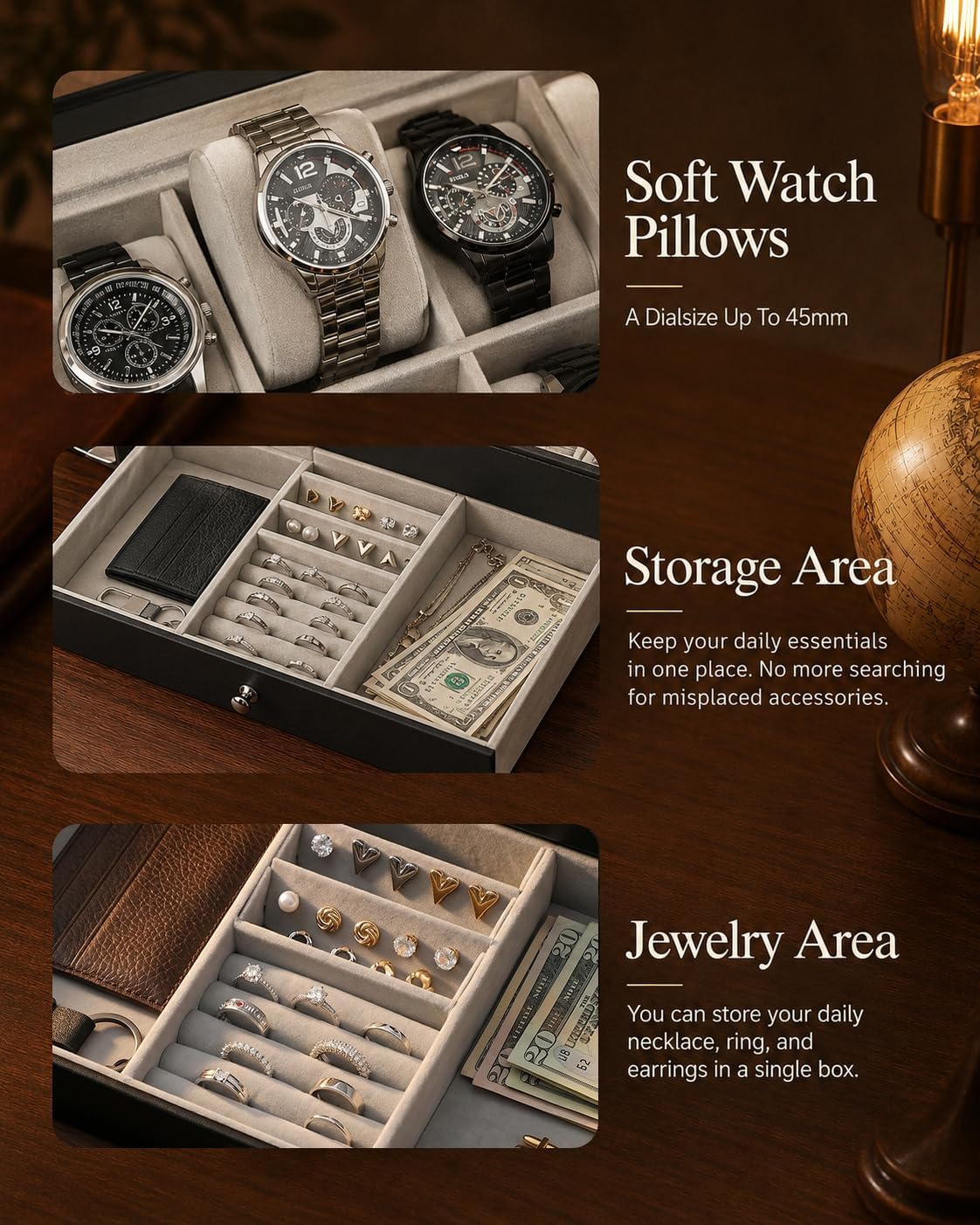 Watch Box Organizer for Men Gi - Jewelry Watches & Accessories review and price