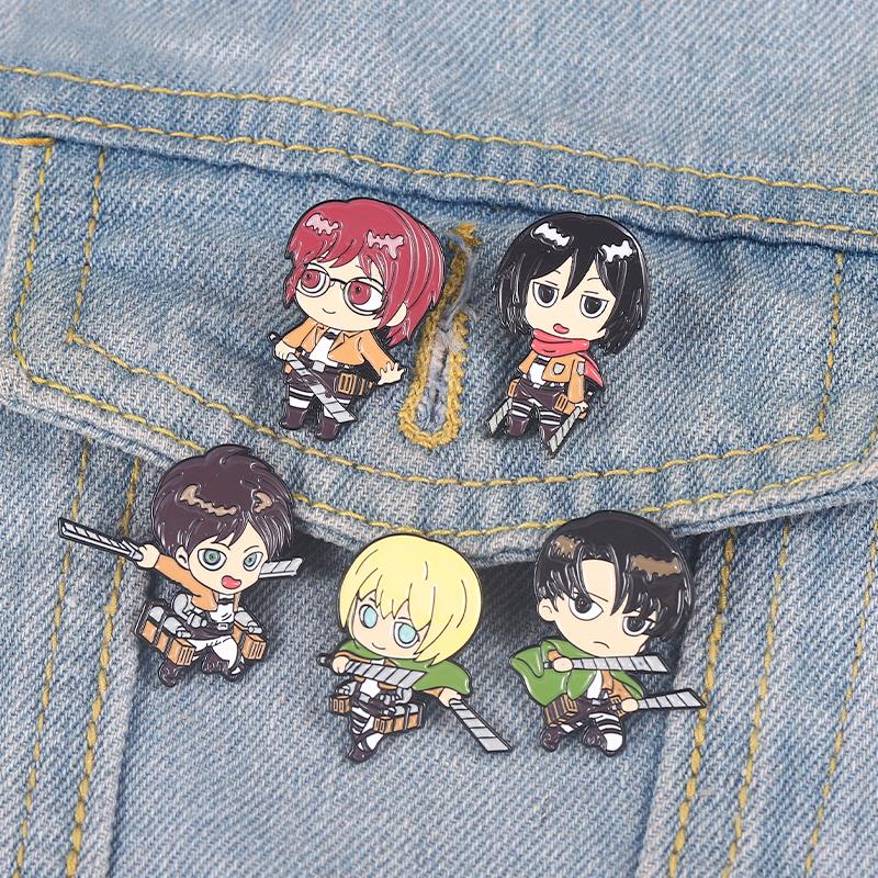 Attack on Titan Chibi Enamel P - Levi Jewelry & Watches Inc review and price