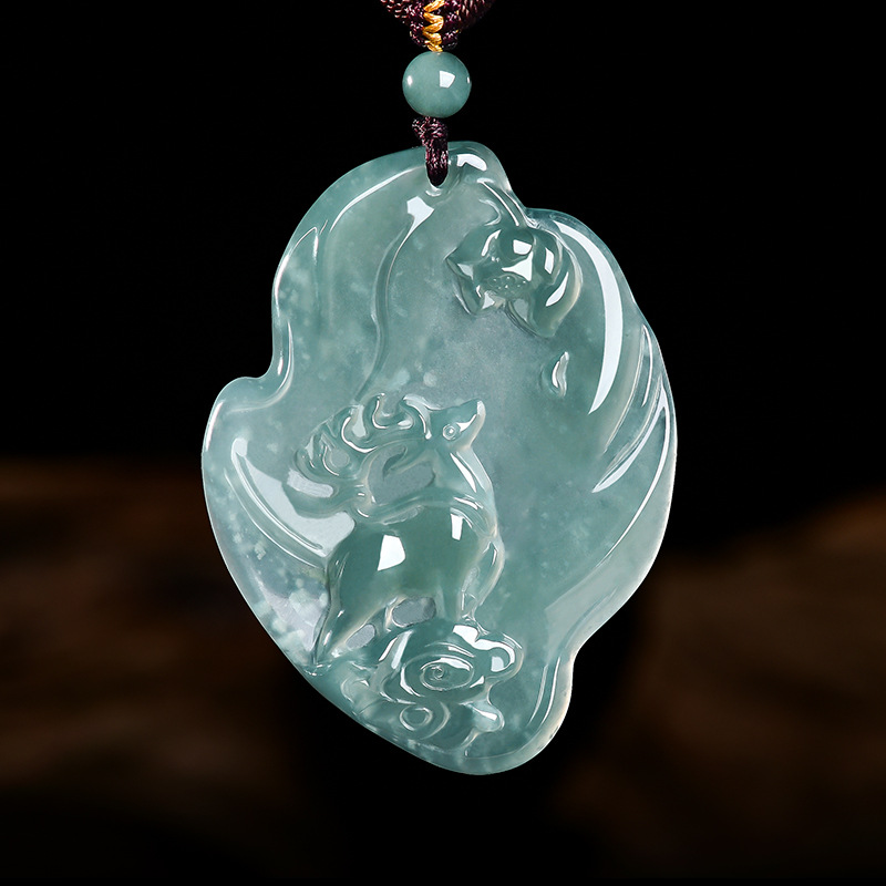 Real Natural Emerald Jade Blue - Jewelry & Watches Sp Z Oo Ul Frezerów 3 review and price