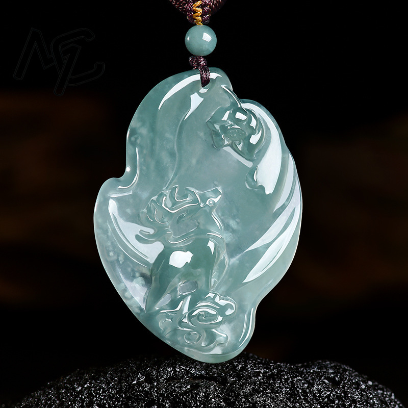 Real Natural Emerald Jade Blue - Jewelry & Watches Sp Z Oo Ul Frezerów 3 review and price