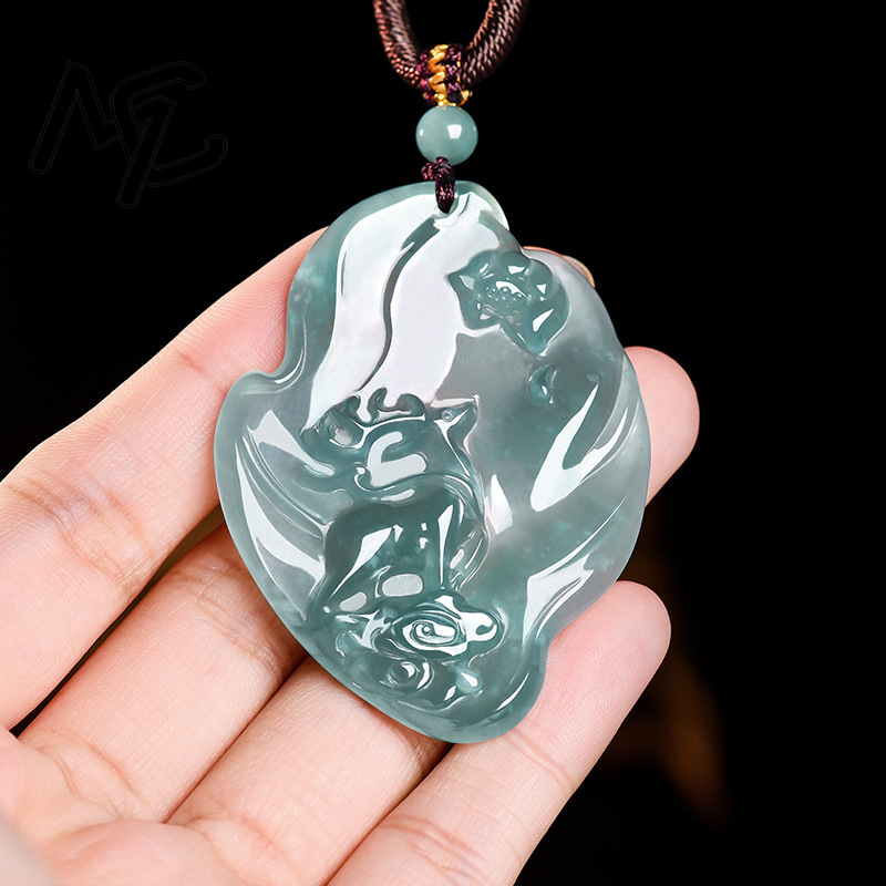 Real Natural Emerald Jade Blue - Jewelry & Watches Sp Z Oo Ul Frezerów 3 review and price