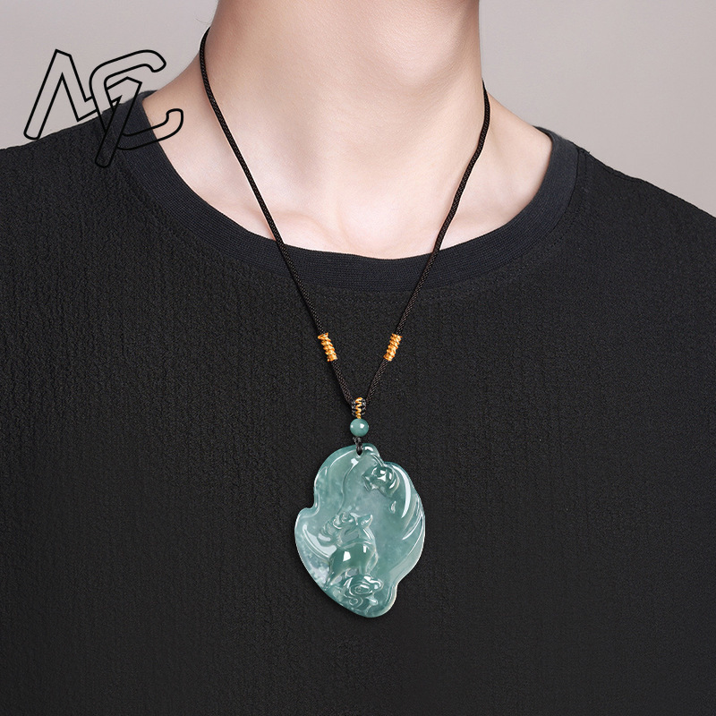 Real Natural Emerald Jade Blue - Jewelry & Watches Sp Z Oo Ul Frezerów 3 review and price