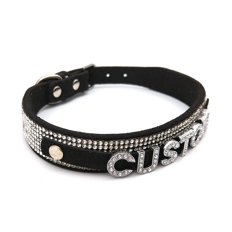 Shiny Rhinestone Letters Custo - Crystal Choker Necklace review and price