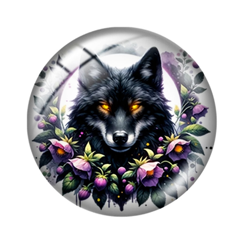 Watercolor Wolf  12/18/20/25mm - Wolf Jewelry & Watches Tampa review and price