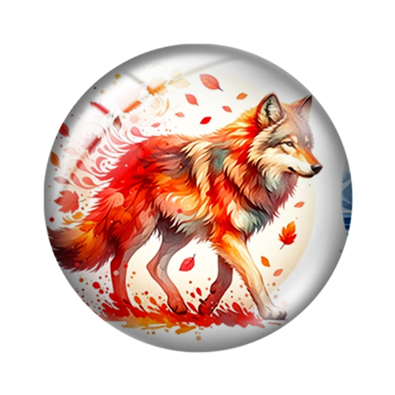 Watercolor Wolf  12/18/20/25mm - Wolf Jewelry & Watches Tampa review and price