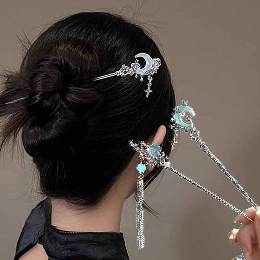 Moonstone Star Moon Hair Stick - Shop Jewelry & Watches Near Me review and price