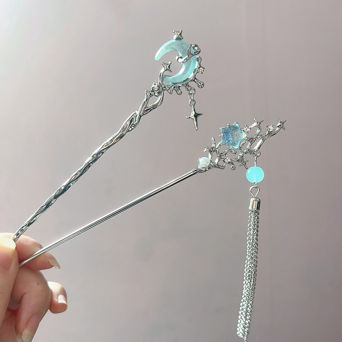 Moonstone Star Moon Hair Stick - Shop Jewelry & Watches Near Me review and price