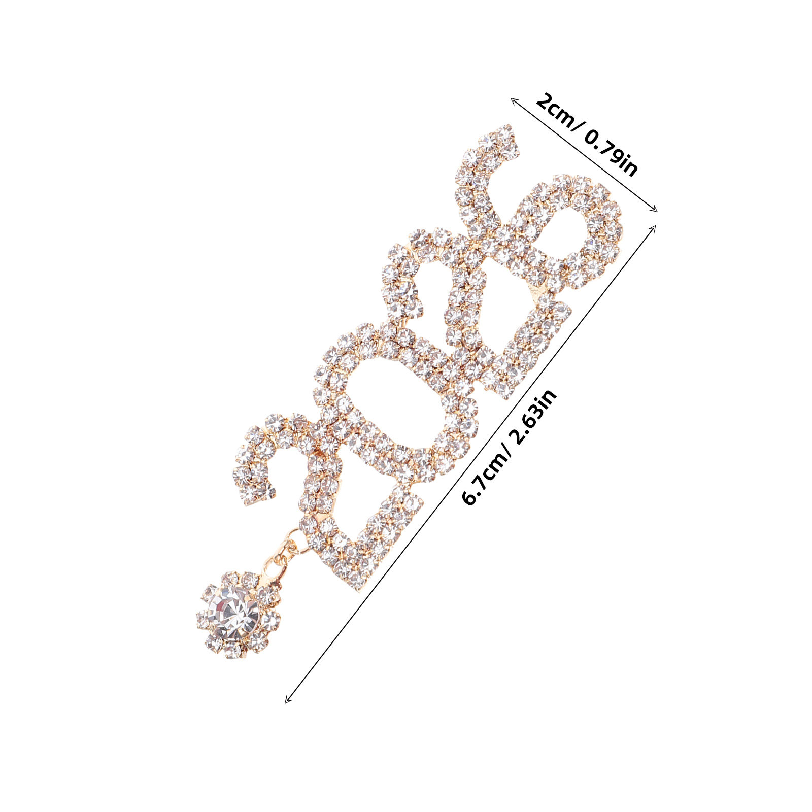 2026 Rhinestone Number Dangle  - Eve Jewelry & Watches Distribuidor Oficial Rolex Buenos Aires review and price