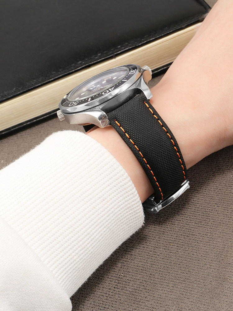 Black Nylon Watch Strap for Me - Omega Watch Speedmaster review and price