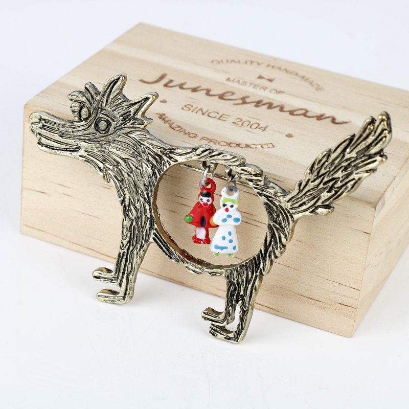 Vintage Wolf And Babies Little - Wolf Jewelry & Watches Tampa review and price