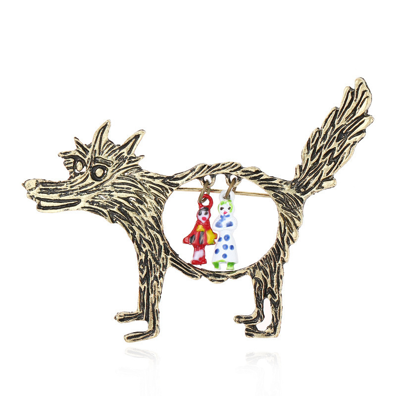Vintage Wolf And Babies Little - Wolf Jewelry & Watches Tampa review and price
