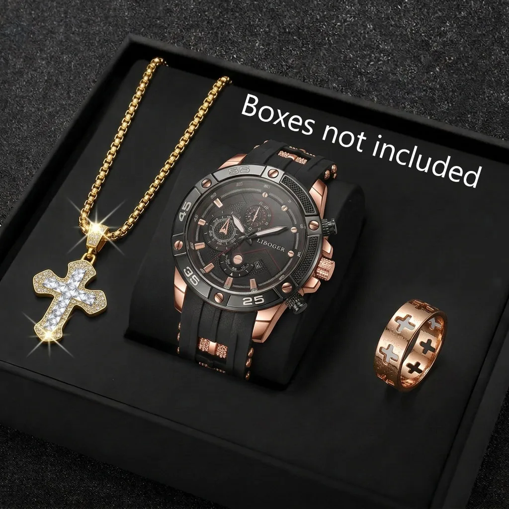 3PCS Fashion Male Sports Watch - Jewelry Like Watches review and price