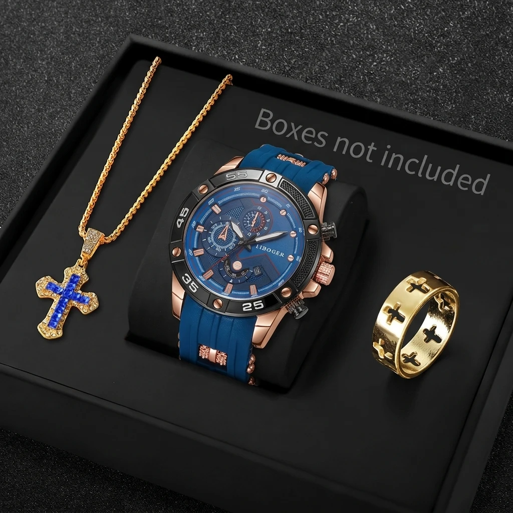 3PCS Fashion Male Sports Watch - Jewelry Like Watches review and price