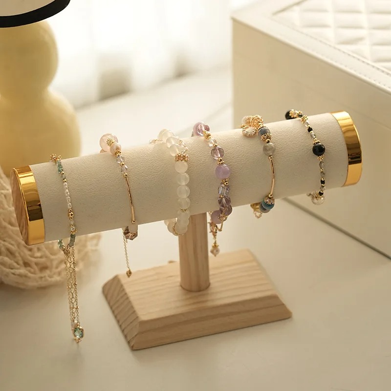 Wood Base T‑Bar Bracelet Displ - Jewelry Shop Watches review and price
