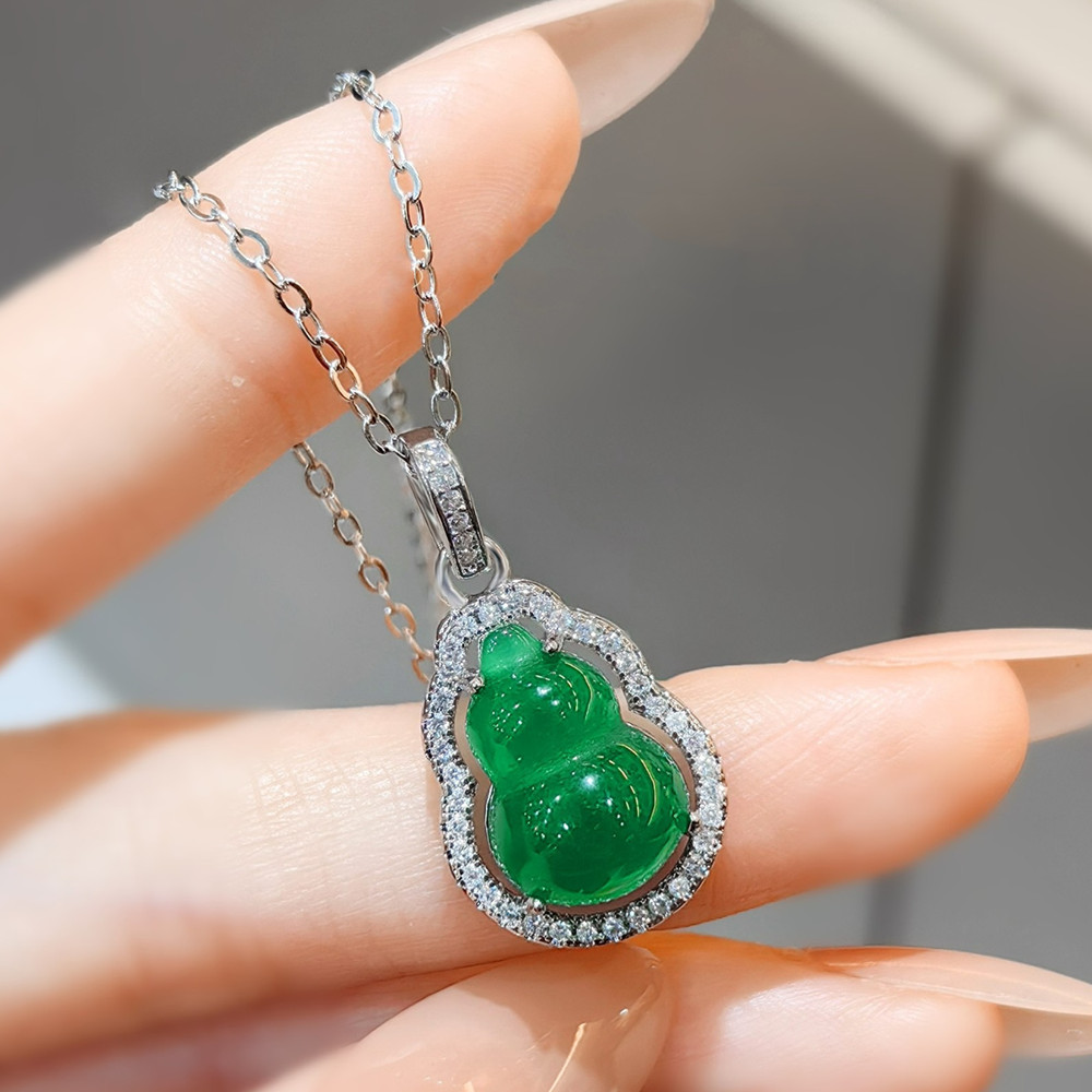 Natural Green Agate Emerald Ge - Crystal Choker Necklace review and price