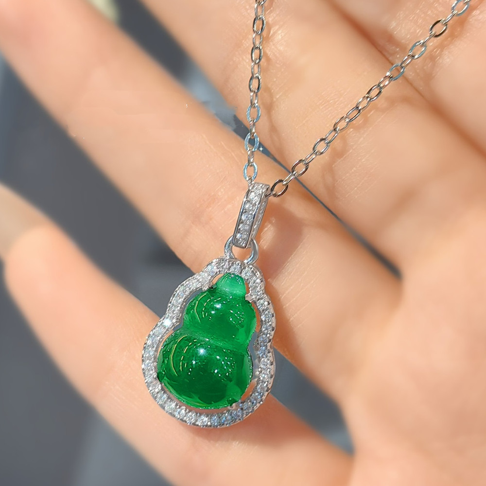 Natural Green Agate Emerald Ge - Crystal Choker Necklace review and price