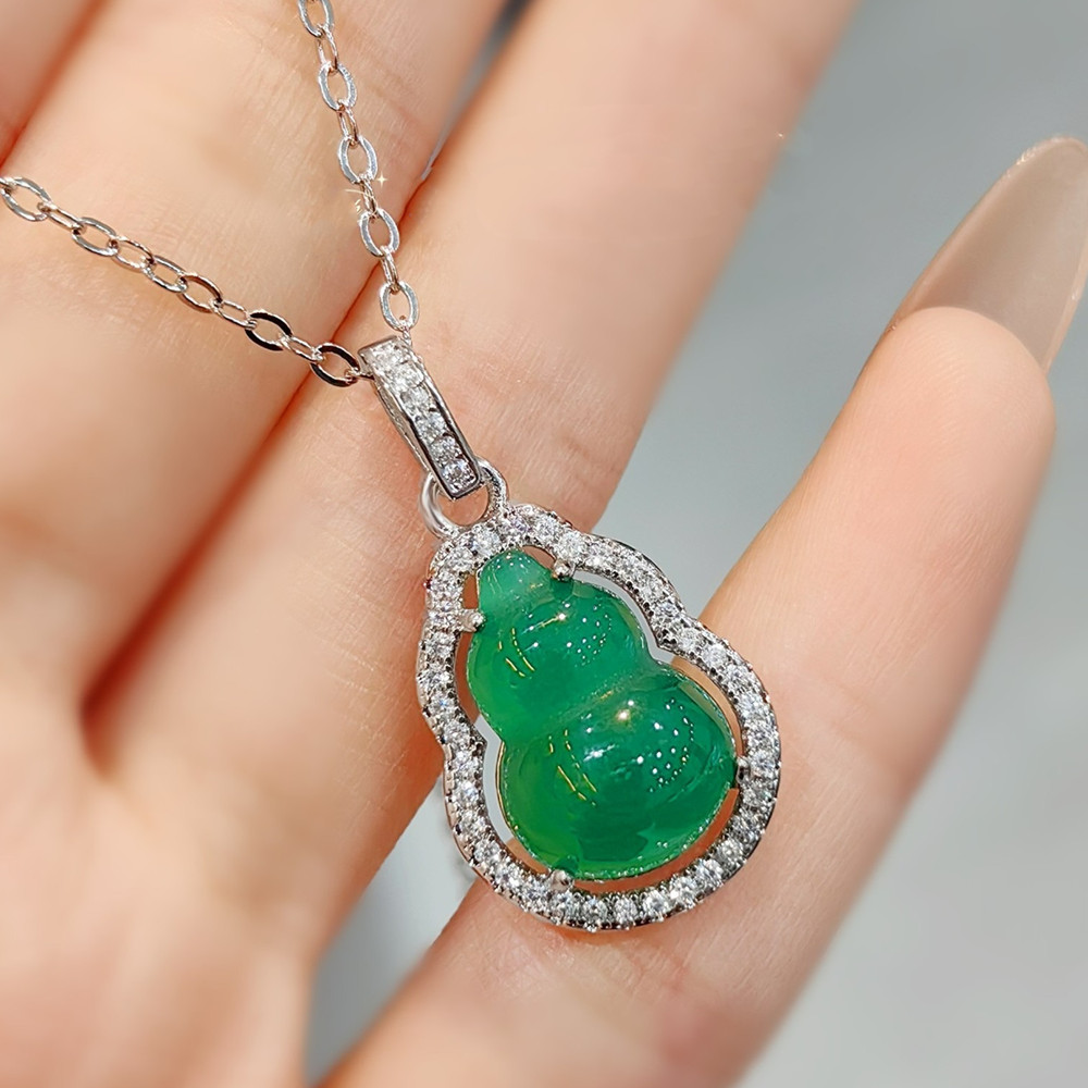 Natural Green Agate Emerald Ge - Crystal Choker Necklace review and price