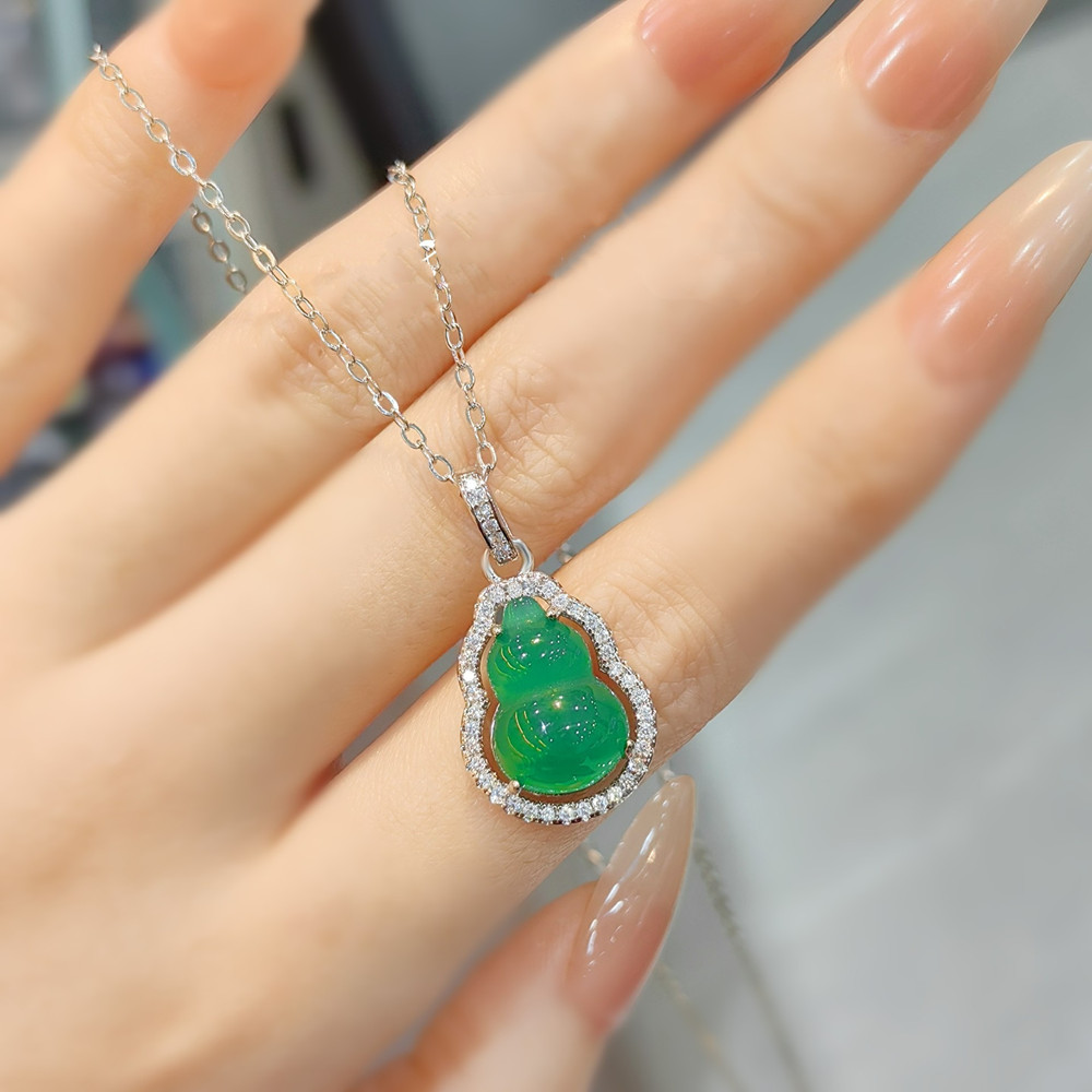 Natural Green Agate Emerald Ge - Crystal Choker Necklace review and price