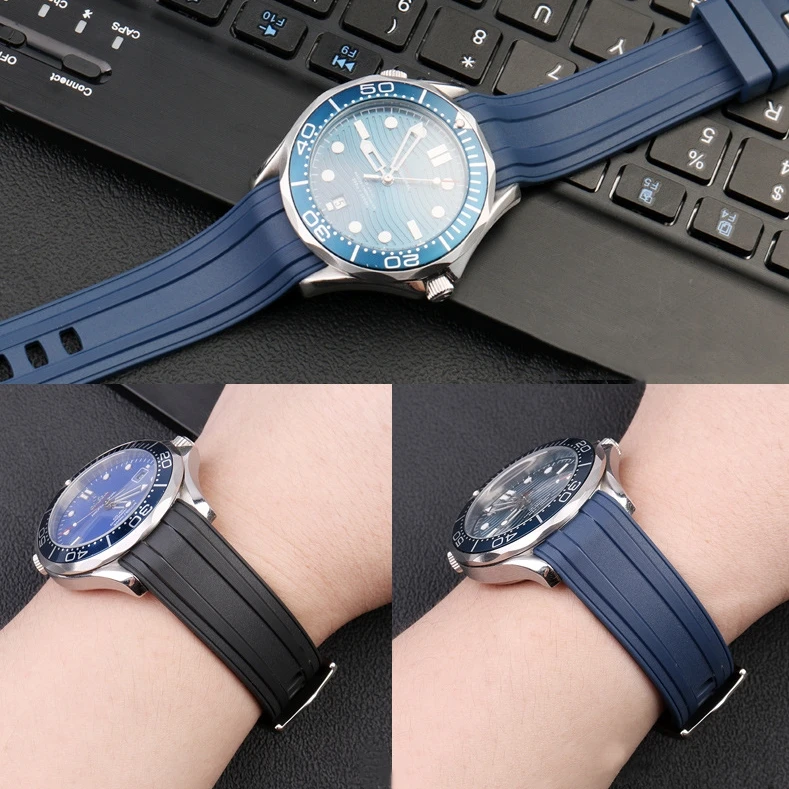 20mm Rubber Silicone Watch Ban - Omega Watch Speedmaster review and price